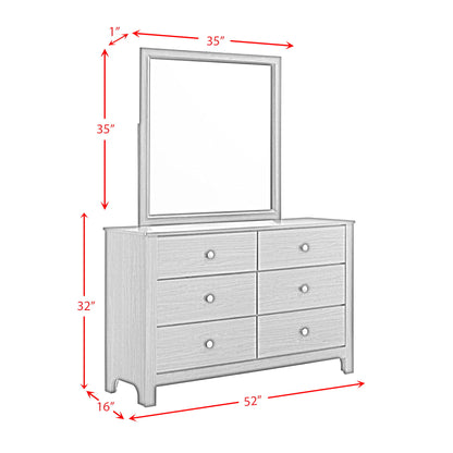 Sami - Youth 6-Drawer Dresser