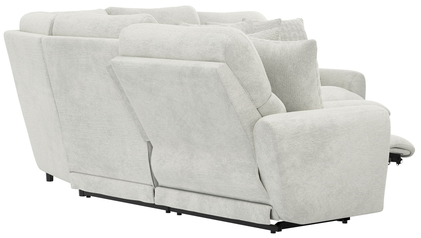 Majesty - Power Deep Seat LSF Reclining Loveseat - White