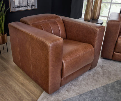 Austin - Power Recliner With Power Headrest - Chestnut