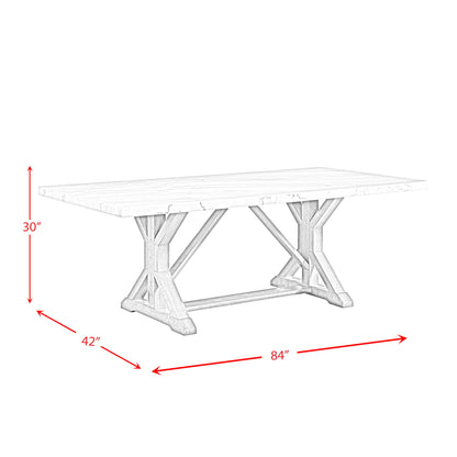 Lakeview - Marble Standard Height Rectangular Dining Table - White