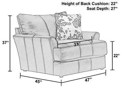 Pavia - Top Grain Italian Leather Chair With Cuddler Cushions - Cocoa