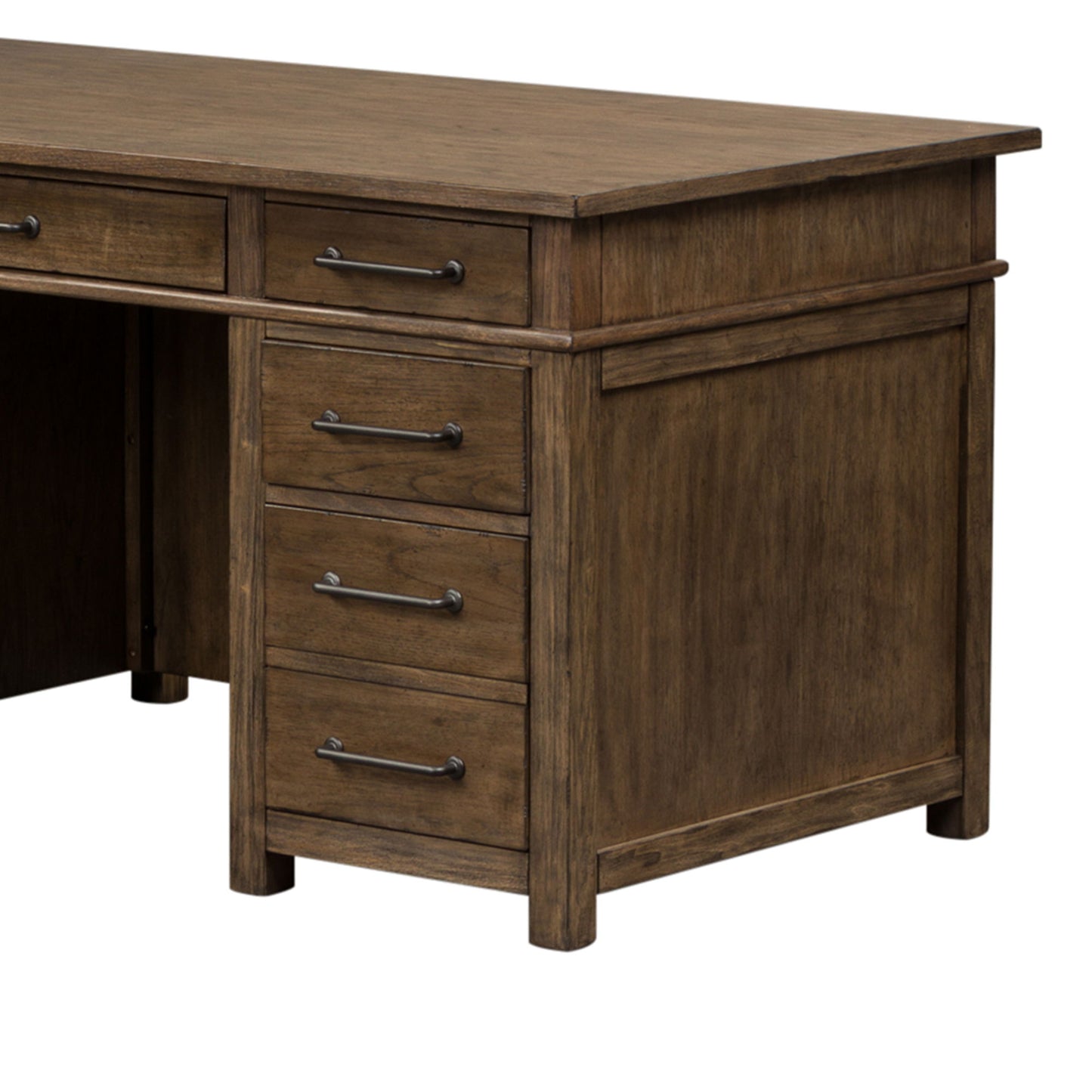 Sonoma Road - Desk/Credenza Base - Light Brown - Right
