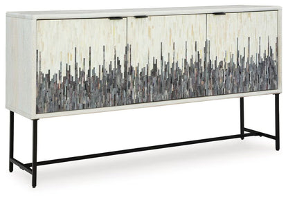 Freyton - Accent Cabinet - White / Gray