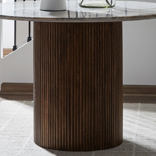 Kaleidoscope - Round Pedestal Table Base - Brown