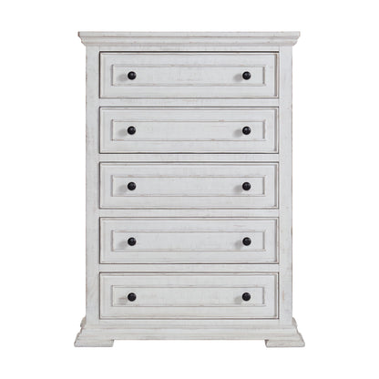 Heather - 5-Drawer Chest - Rustic White