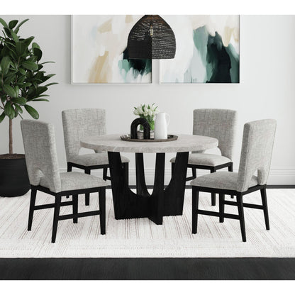 Oregon - 5 Piece Standard Height Dining Set (Round Table And Four Chairs)