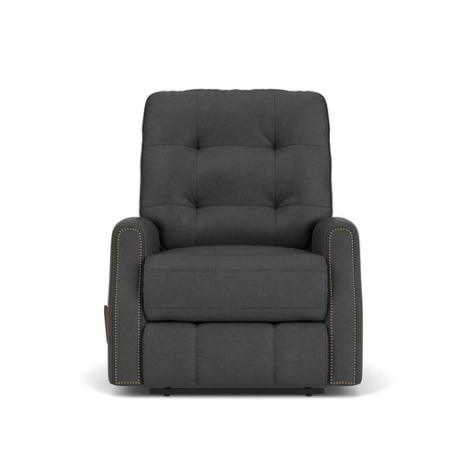 Devon - Leather Recliner, Nailhead Trim