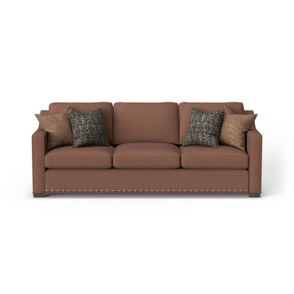 Milo - Fabric Sofa With Nailhead Trim