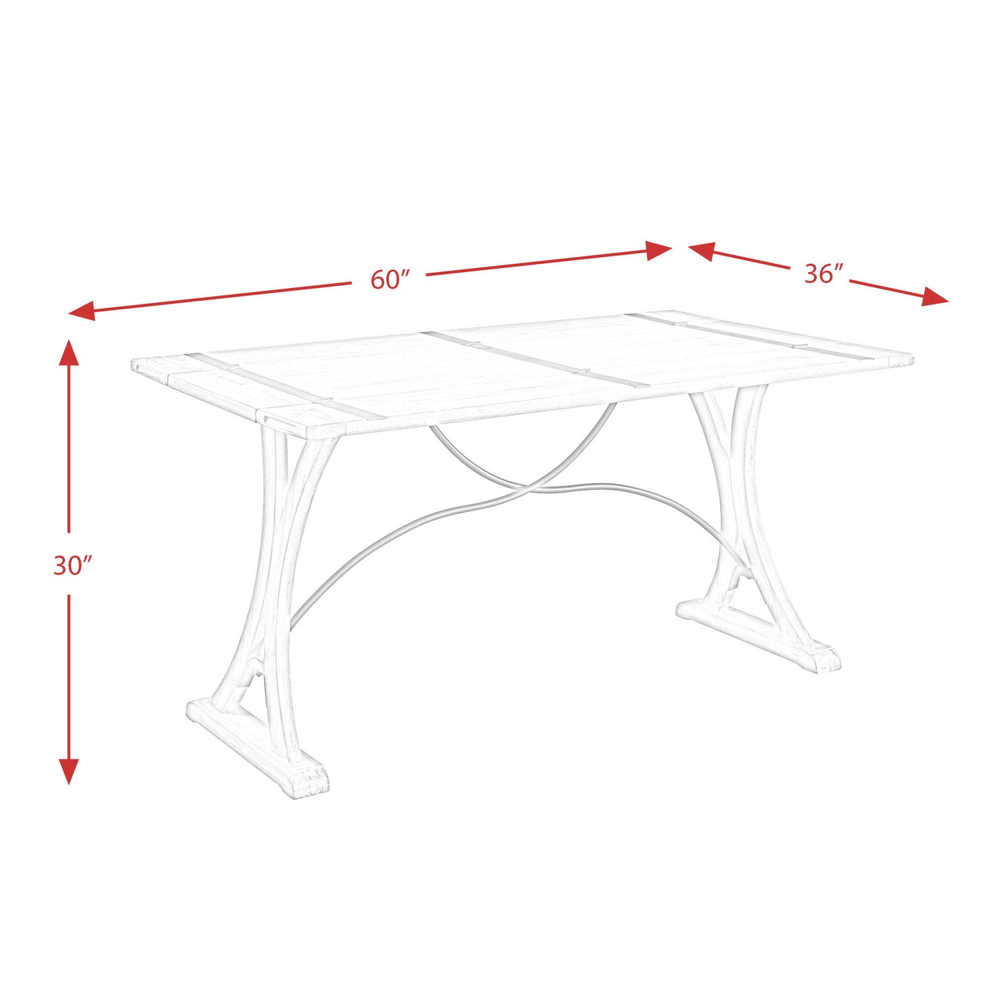 Callista - Folding Top Dining Table - Beach
