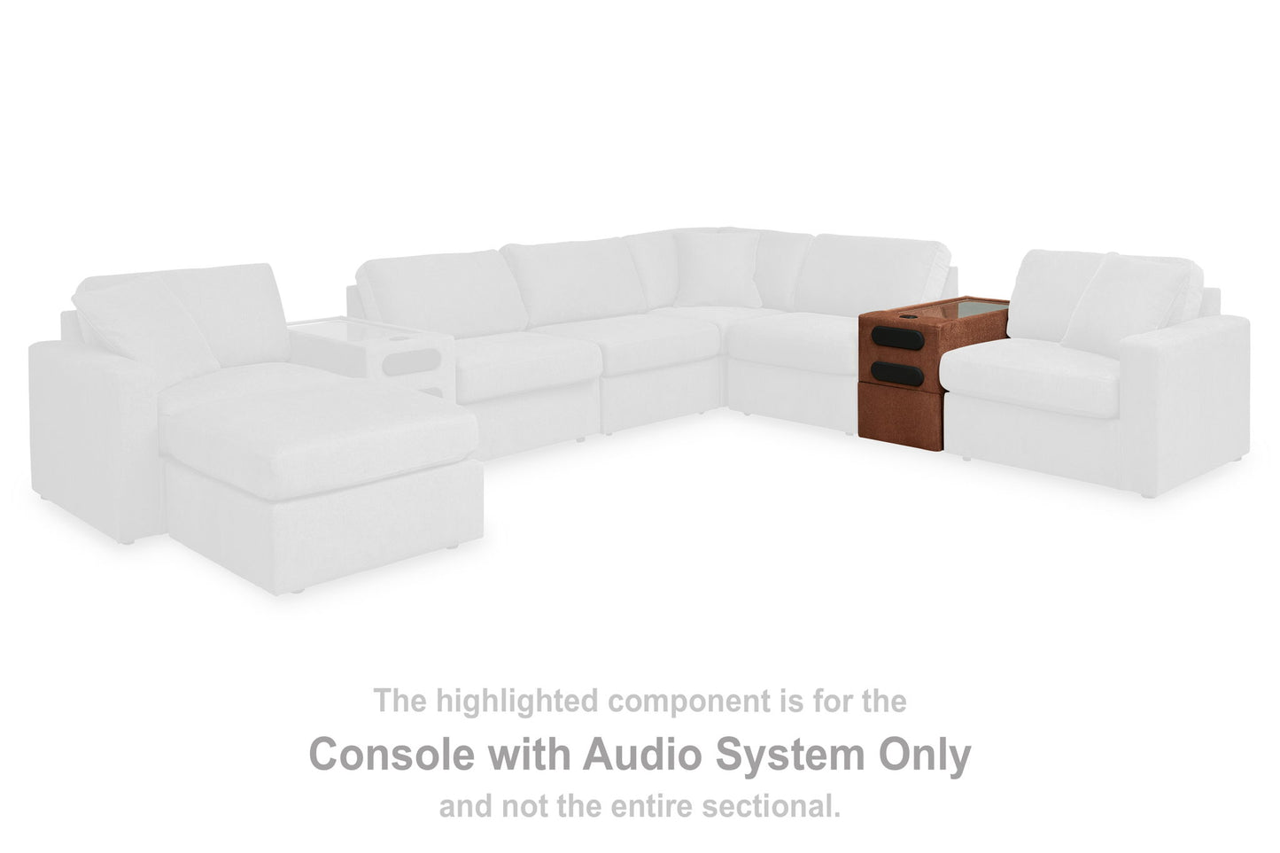 Modmax - Console With Audio System - Spice