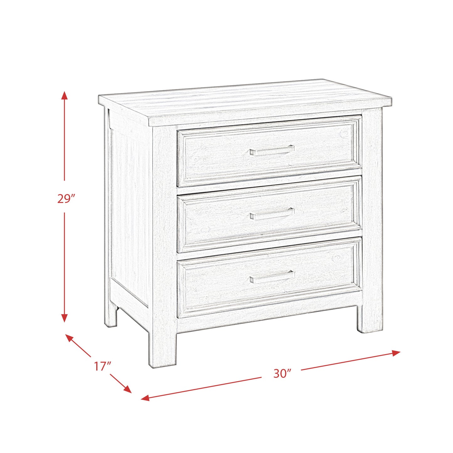Sullivan - 3-Drawer Nightstand