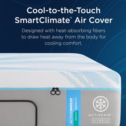 Tempur-Breeze - Tempur-ActiveBreeze Medium Hybrid Mattress