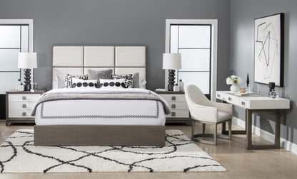Terra Luna - Upholstered Headboard - King / California King - White Cloud & Nightfall