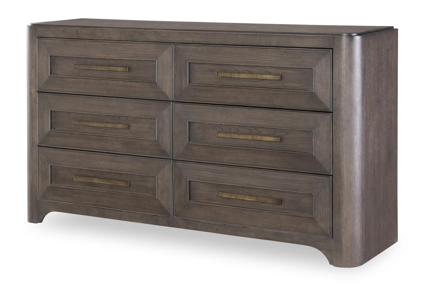 Lancia - 6 Drawer Dresser - Charred Oak