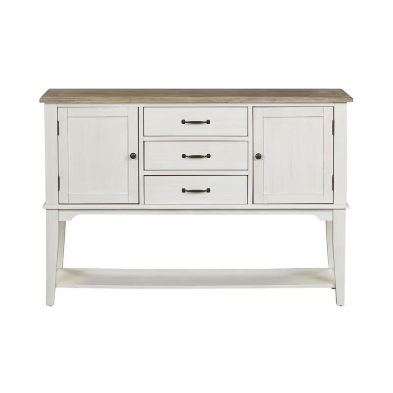Summerville - Server - Soft White Wash / Wirebrushed Gray