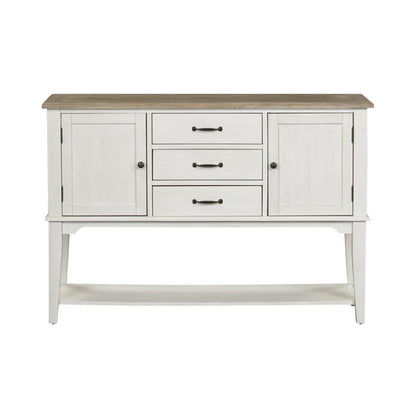 Summerville - Server - Soft White Wash / Wirebrushed Gray