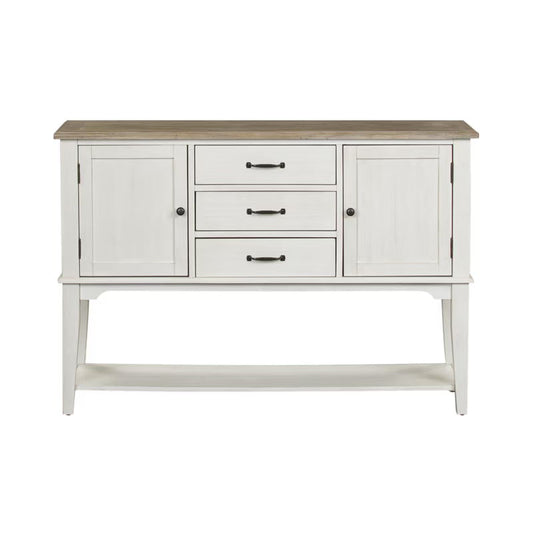 Summerville - Server - Soft White Wash / Wirebrushed Gray