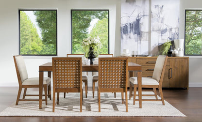 Midland - Rectangle Dining Table - Warm Amber