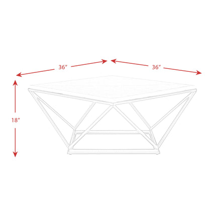 Riko - Square Coffee Table - Black