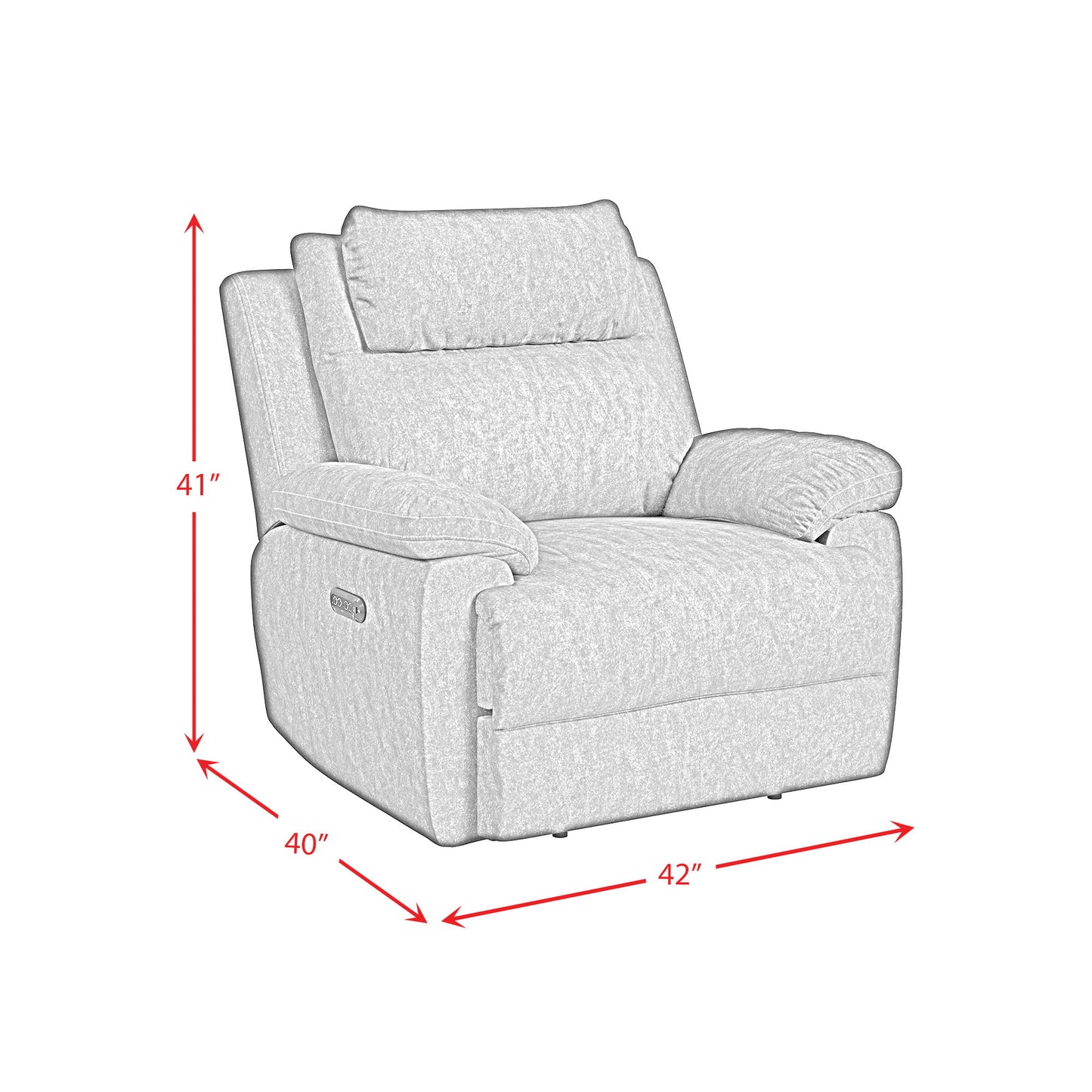 Regal - P2 Recliner, Zero Gravity, Memory Foam - Explore Charcoal