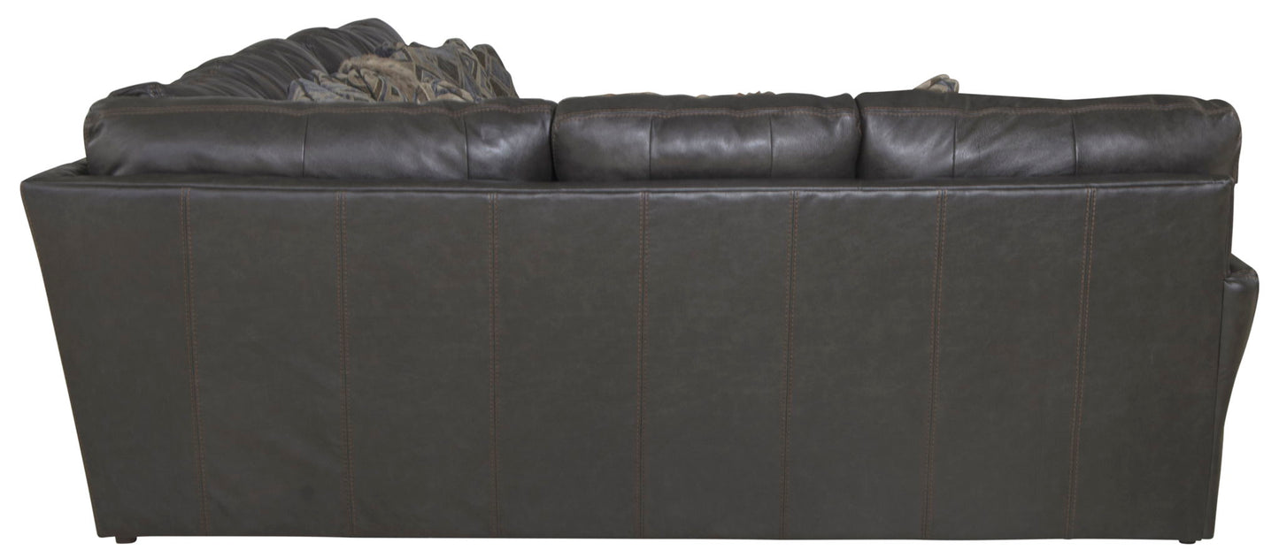Denali - Italian Leather Match Sectional