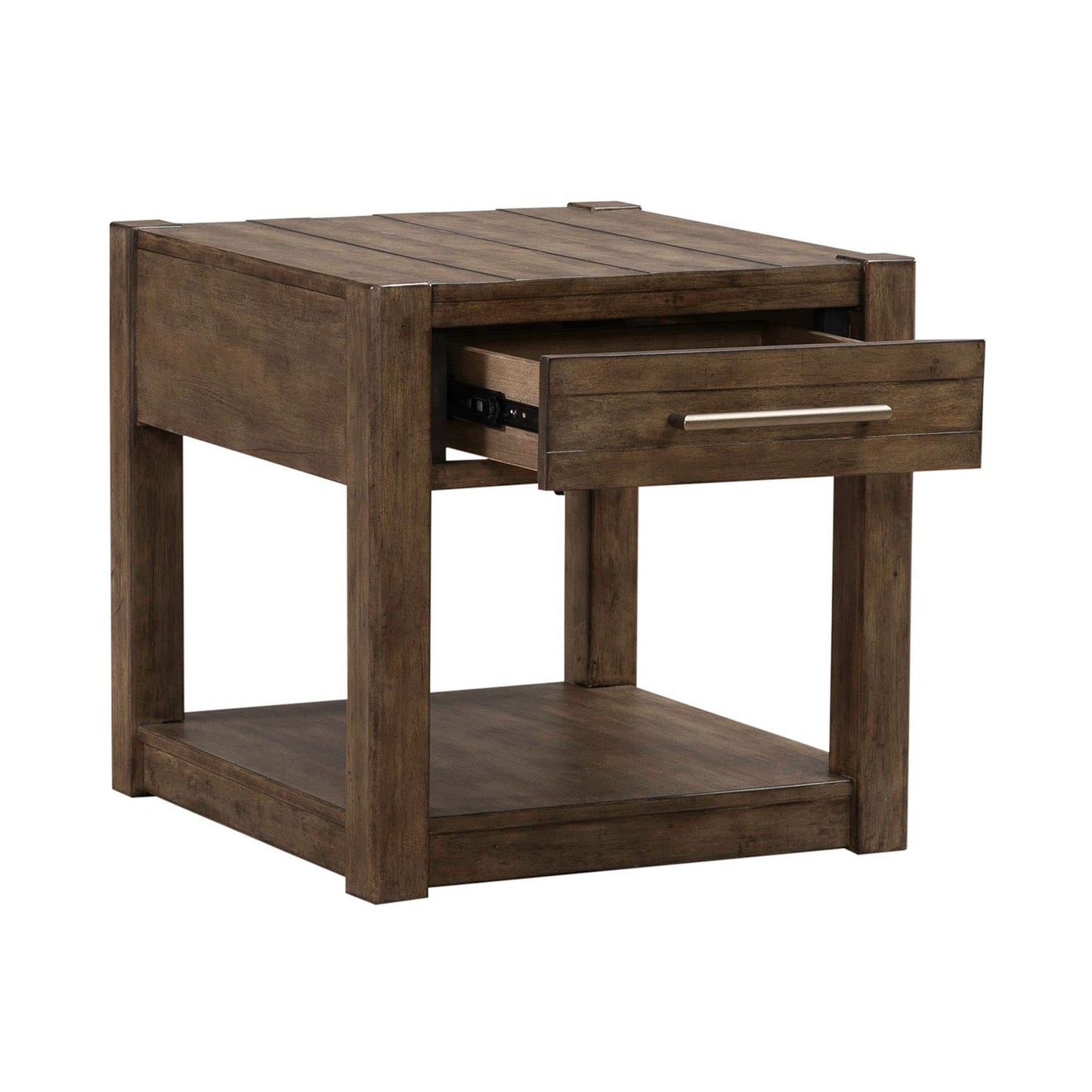 Broadmore - Drawer End Table - Brown
