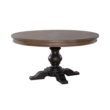 Americana Farmhouse - Single Pedestal Table Base - Black