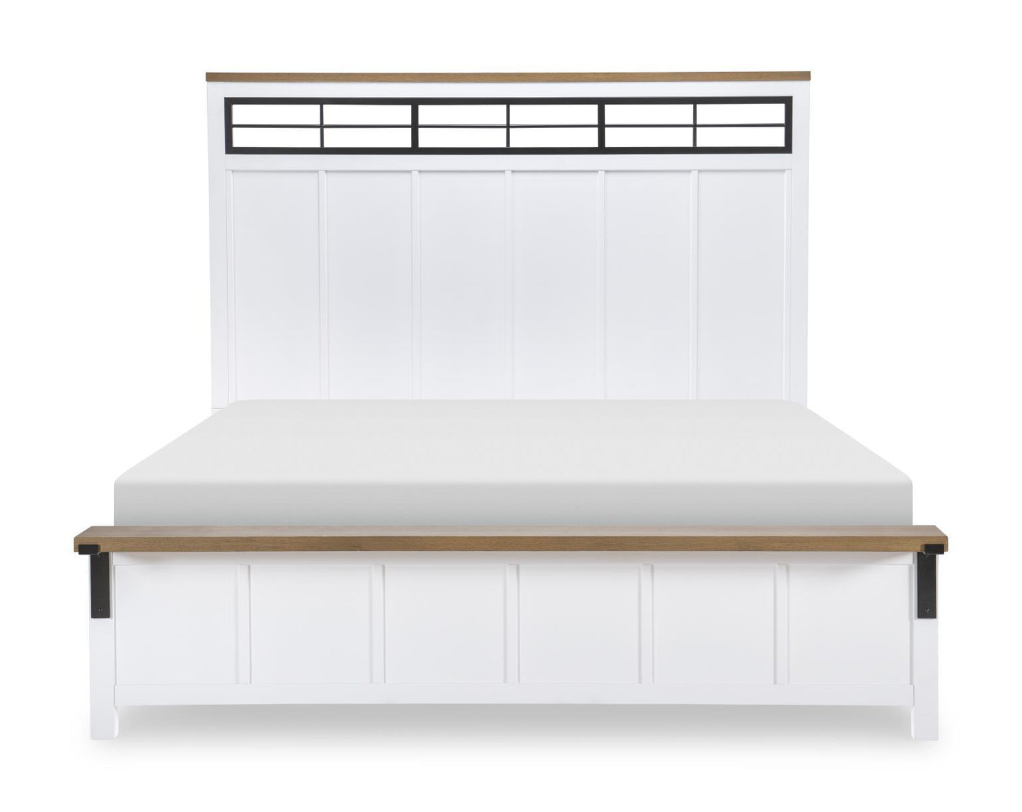 Franklin - King Two Tone Panel Headboard - White