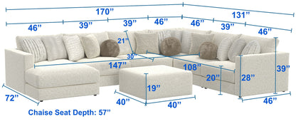 Ritzy - Modular Sofa And Included Cocktail Ottoman