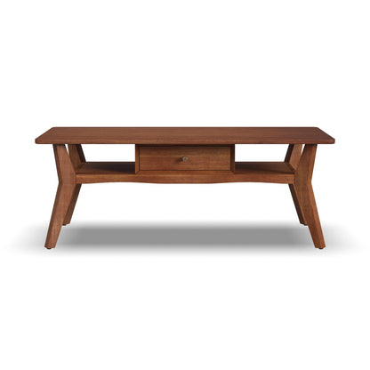 Ludwig - Occasional Rectangular Coffee Table With Drawer - Dark Brown