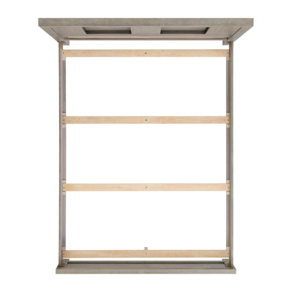 Kelis - 4 Piece Bedroom Set With Queen Panel Bed And LED - Gray