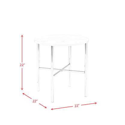 Cyrus - 3 Piece Occasional Table Set - Chrome