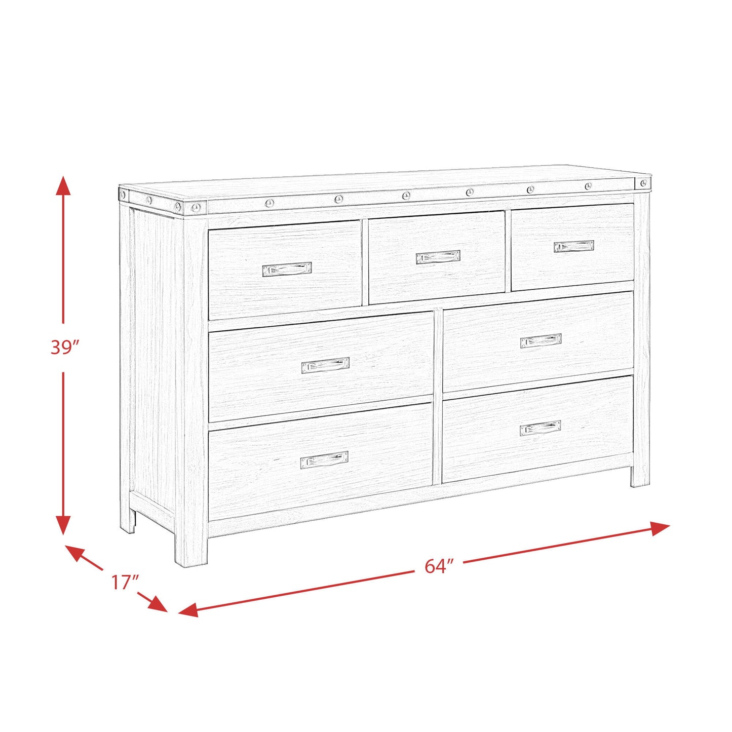 Wade - 7-Drawer Dresser