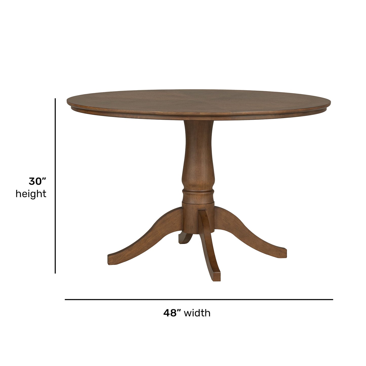 Azalea - Round Dining Table - Walnut