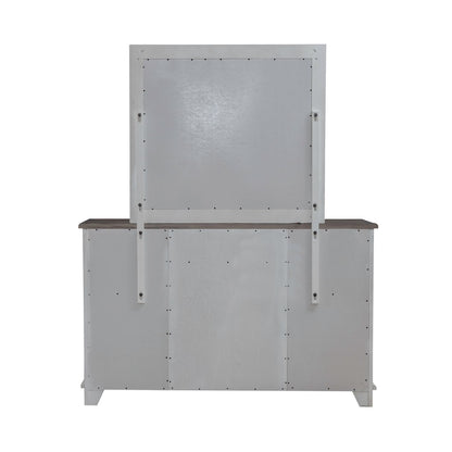 River Place - Dresser & Mirror - White
