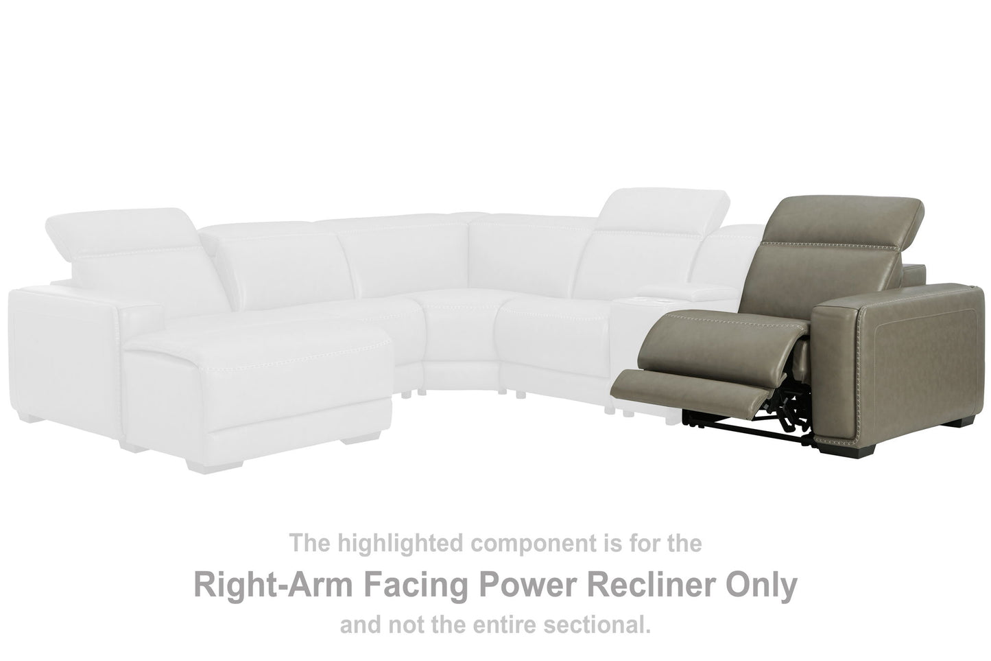 Correze - RAF Zero Wall Power Recliner - Gray