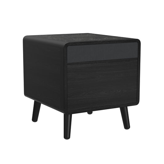 Halo - Square Smart End Table - Black