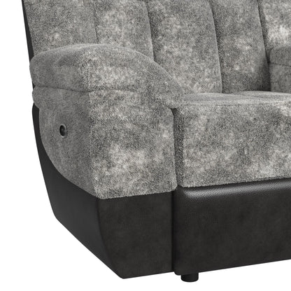 Santorini - LHF Power Motion Recliner - Dillon / Shire Steel
