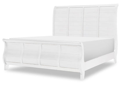 Vintage Market - Sleigh Bed Side Rails Queen / King - Picket Fence