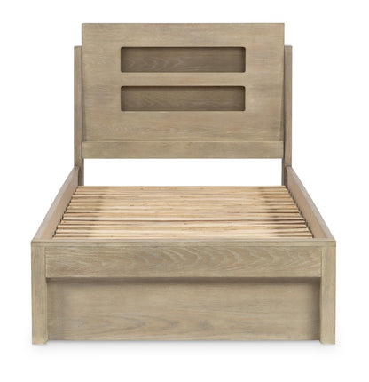 District - Panel Headboard Twin - Weathered Oak