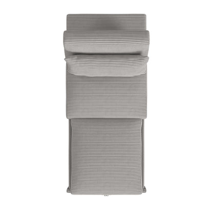 Pluto - Chair With Kidney Pillow, Klik Klak And Pop Up - Coronado Gray