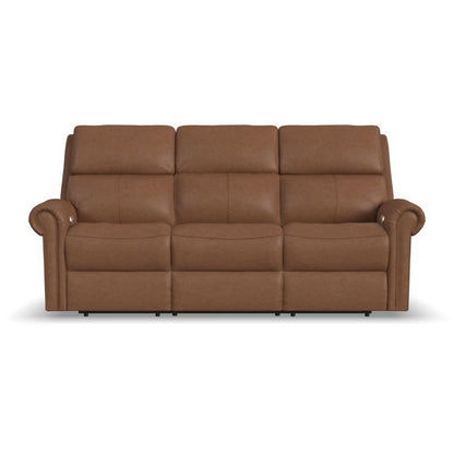 Bernard - Power Reclining Sofa With Console, Power Headrest, & Lumbar