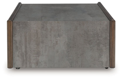 Kallenny - Square Cocktail Table - Brown / Gray