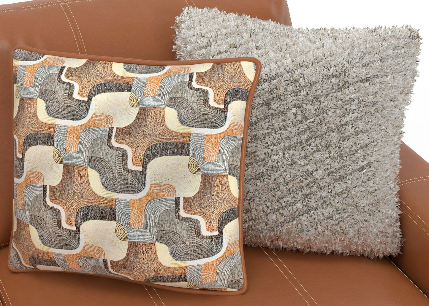 Minori - Italian Leather Sofa / Chaise And Cocktail Ottoman