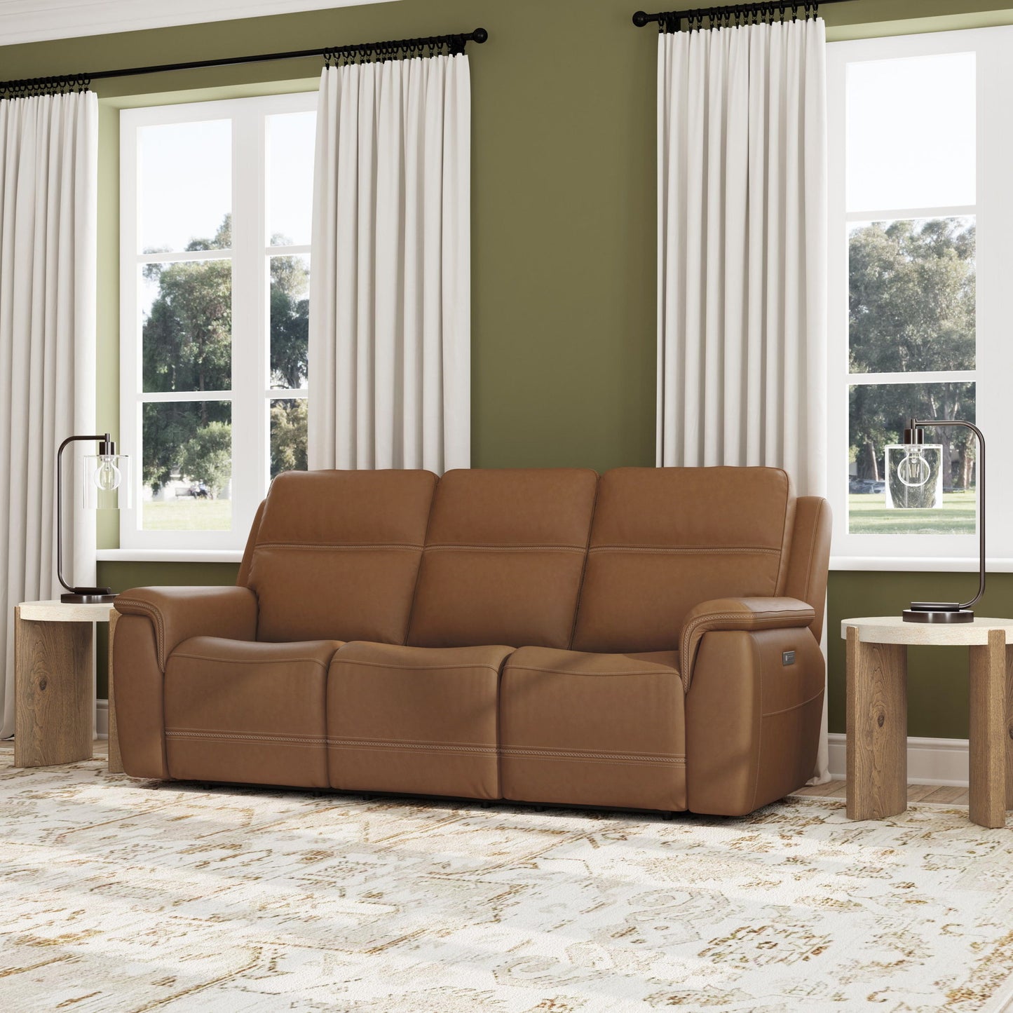 Sawyer - Power Reclining Sofa With Power Headrests & Lumbar