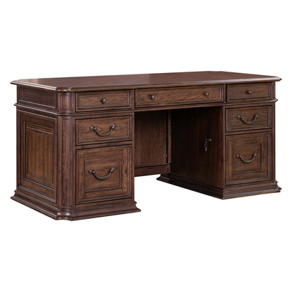 Providence Park - Jr Executive Desk Base - Chateau Brown