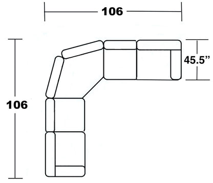Shane - 2 Piece Reclining Sectional