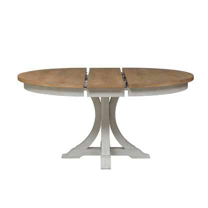 Farmhouse Reimagined - Oval Pedestal Table Top - White