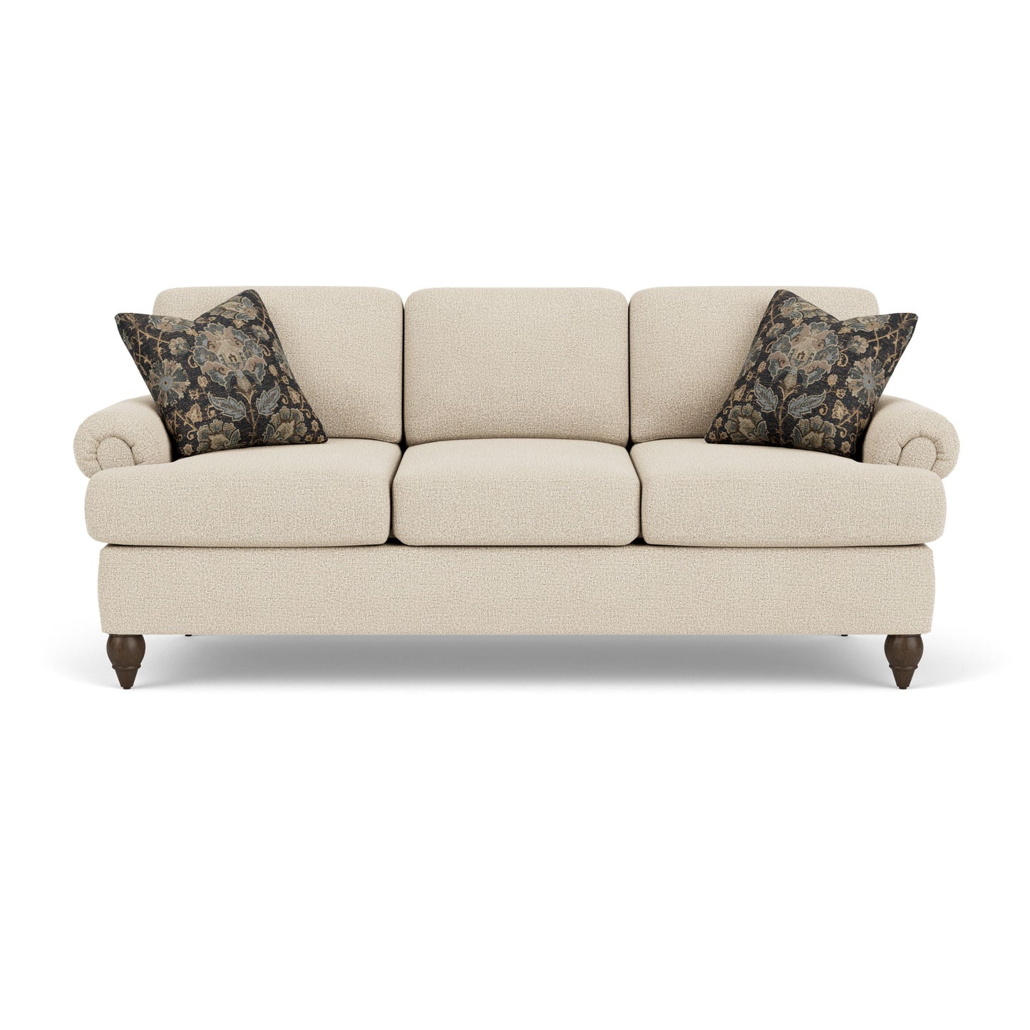 Moxy - Fabric Sofa, T-Shaped Seat Cushion, Rolled Arms