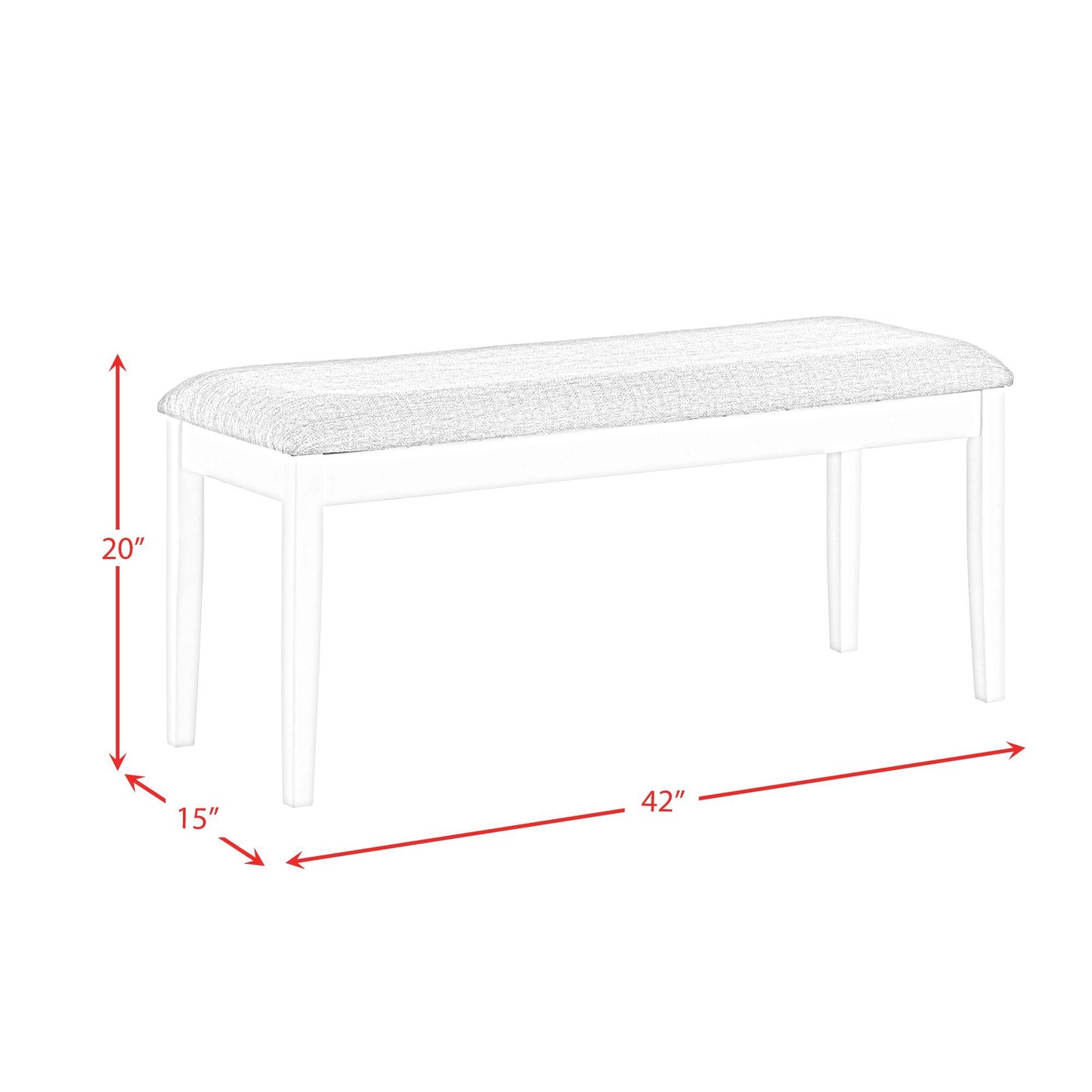 Summerville - 6 Piece Dining Set With Table, 4 Chairs, And Bench - Oak And Antique White